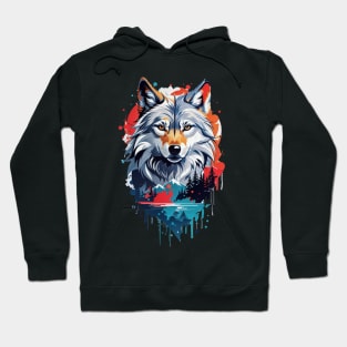 Forest Wolf AI Art Hoodie